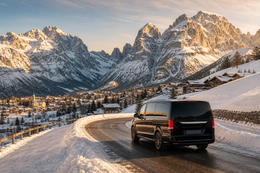 Kitzbuhel private ski transfer route